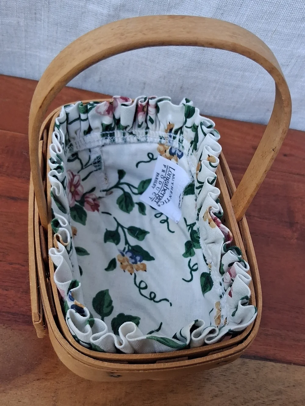Longaberger Hand Woven Parsley Basket Vintage